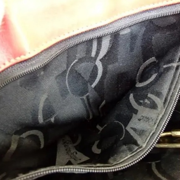 AUTH Authentic Salvatore Ferragamo Leather Handbag Shoulder Bag Tote Red - Picture 14 of 16